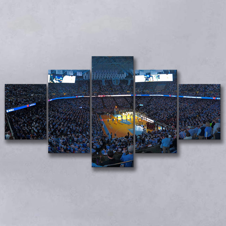 North Carolina Tar Heels Stadium Canvas Prints Dean Smith Center,Multi Panels,Sport Stadium Art Prints, Fan Gift