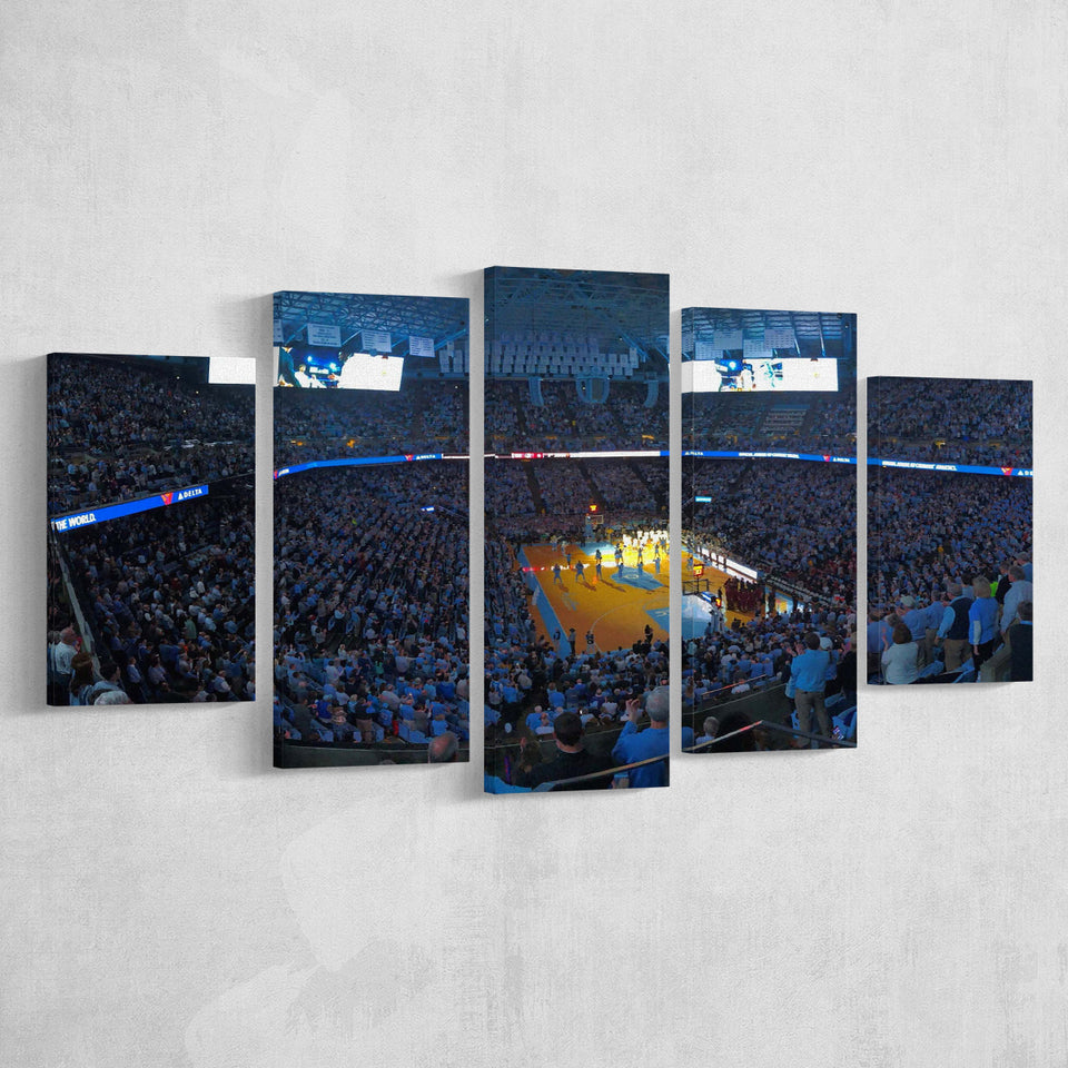 North Carolina Tar Heels Stadium Canvas Prints Dean Smith Center,Multi Panels,Sport Stadium Art Prints, Fan Gift
