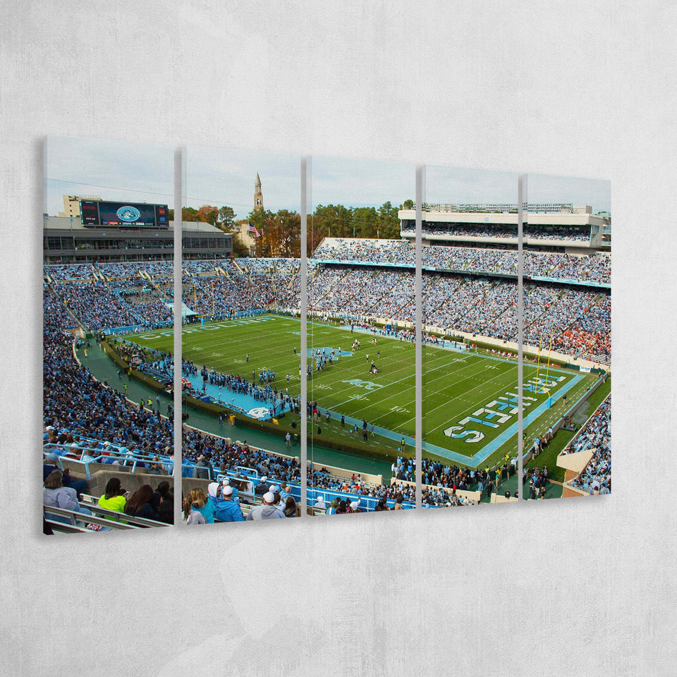 North Carolina Tar Heels Stadium Canvas Prints Kenan Memorial Stadium,Multi Panels B,Sport Stadium Art Prints, Fan Gift