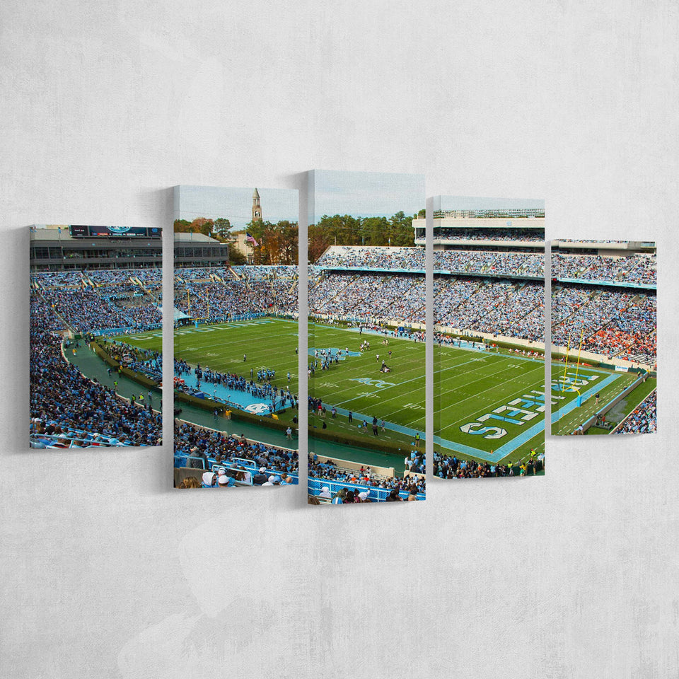 North Carolina Tar Heels Stadium Canvas Prints Kenan Memorial Stadium,Multi Panels,Sport Stadium Art Prints, Fan Gift