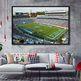 North Carolina Tar Heels Stadium Framed Canvas Prints Kenan Memorial Stadium,Sport Stadium Art Prints, Fan Gift