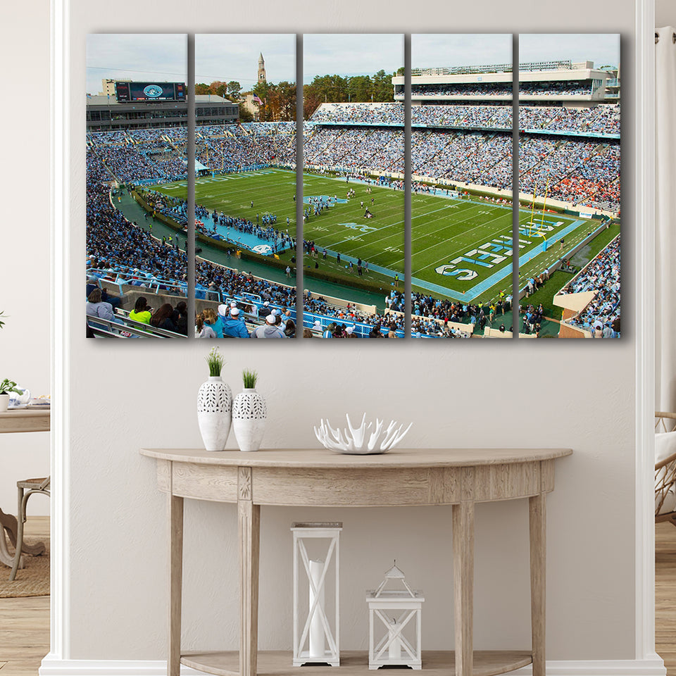 North Carolina Tar Heels Stadium Canvas Prints Kenan Memorial Stadium,Multi Panels B,Sport Stadium Art Prints, Fan Gift