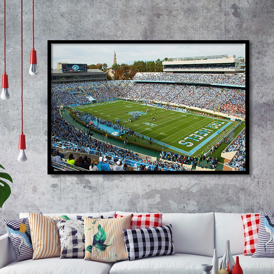 North Carolina Tar Heels Stadium Art Prints Kenan Memorial Stadium,Sport Stadium Art Prints, Fan Gift, Wall Decor