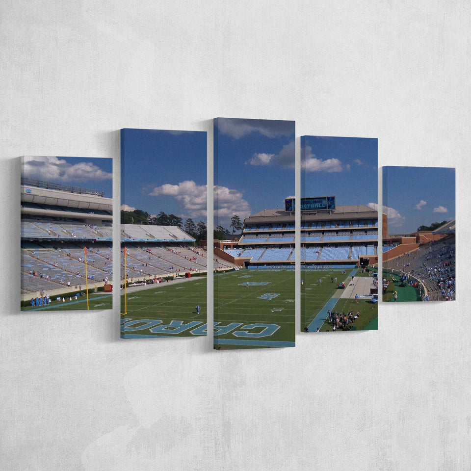 North Carolina Tar Heels Stadium Canvas Prints Kenan Memorial Stadium,Multi Panels,Sport Stadium Art Prints, Fan Gift