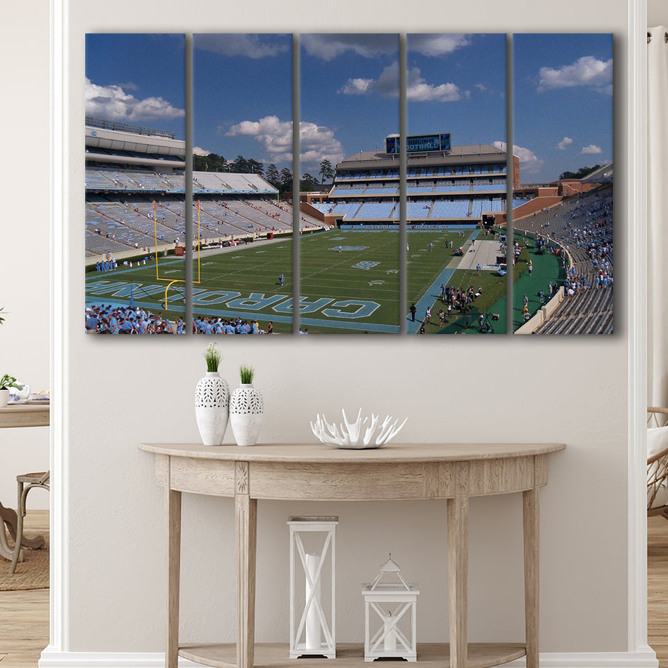 North Carolina Tar Heels Stadium Canvas Prints Kenan Memorial Stadium,Multi Panels B,Sport Stadium Art Prints, Fan Gift