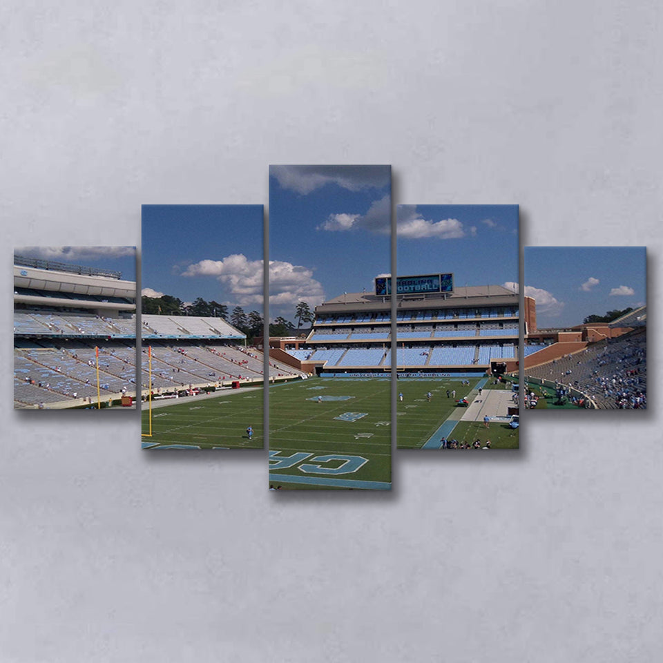 North Carolina Tar Heels Stadium Canvas Prints Kenan Memorial Stadium,Multi Panels,Sport Stadium Art Prints, Fan Gift