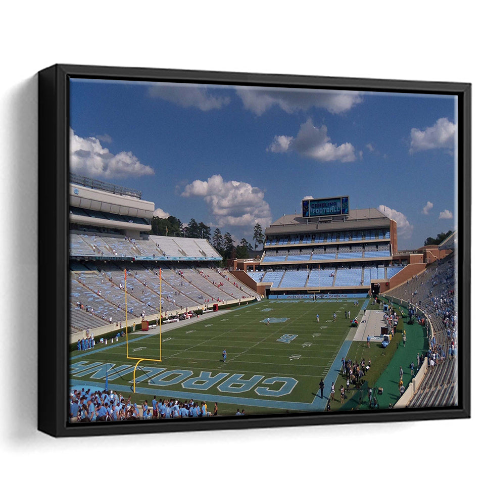 North Carolina Tar Heels Stadium Framed Canvas Prints Kenan Memorial Stadium,Sport Stadium Art Prints, Fan Gift