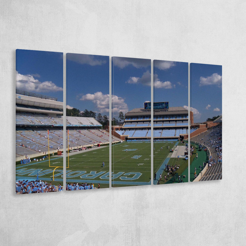 North Carolina Tar Heels Stadium Canvas Prints Kenan Memorial Stadium,Multi Panels B,Sport Stadium Art Prints, Fan Gift