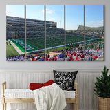 North Texas Mean Green Wall Art Apogee Stadium,Multi Panels B,Sport Stadium Art Prints, Fan Gift