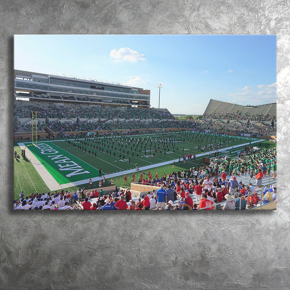 North Texas Mean Green Wall Art Apogee Stadium,Sport Stadium Art Prints, Fan Gift, Wall Decor