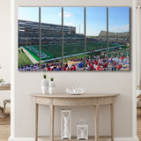 North Texas Mean Green Wall Art Apogee Stadium,Multi Panels B,Sport Stadium Art Prints, Fan Gift