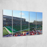 North Texas Mean Green Wall Art Apogee Stadium,Multi Panels B,Sport Stadium Art Prints, Fan Gift
