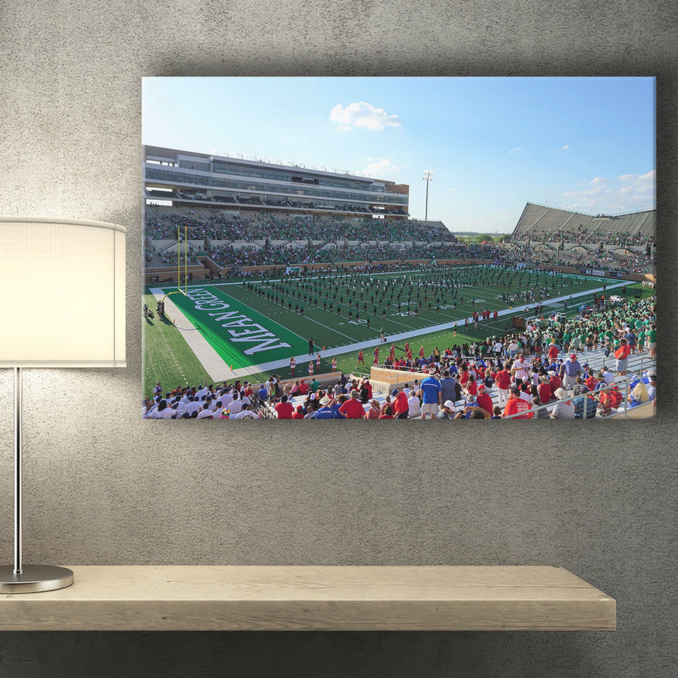 North Texas Mean Green Wall Art Apogee Stadium,Sport Stadium Art Prints, Fan Gift, Wall Decor