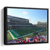 North Texas Mean Green Framed Canvas Prints Wall Art Apogee Stadium,Sport Stadium Art Prints, Fan Gift