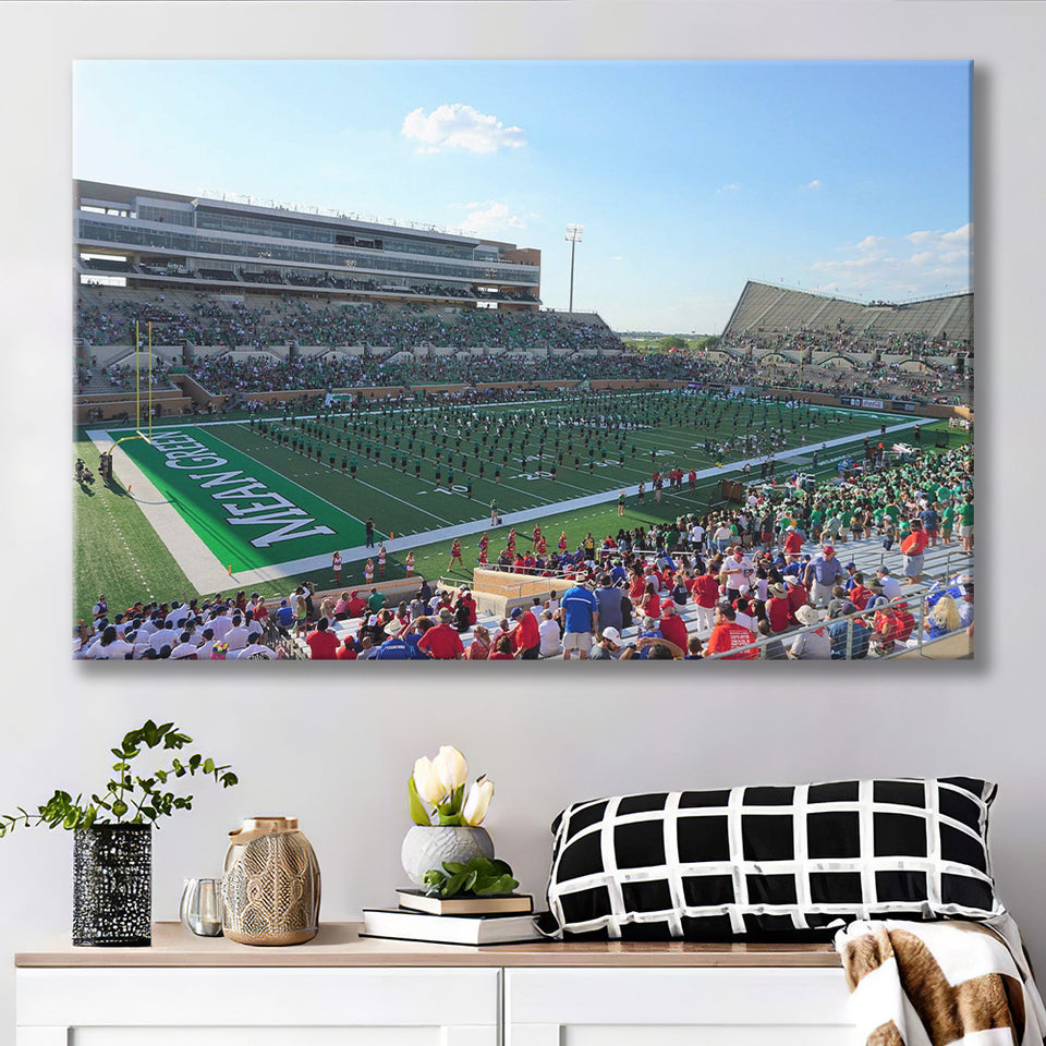 North Texas Mean Green Wall Art Apogee Stadium,Sport Stadium Art Prints, Fan Gift, Wall Decor