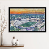 Northwestern Wildcats Ryan Field Watercolor, Sport Art Prints Fan Gift, Framed Canvas Prints Wall Art Decor