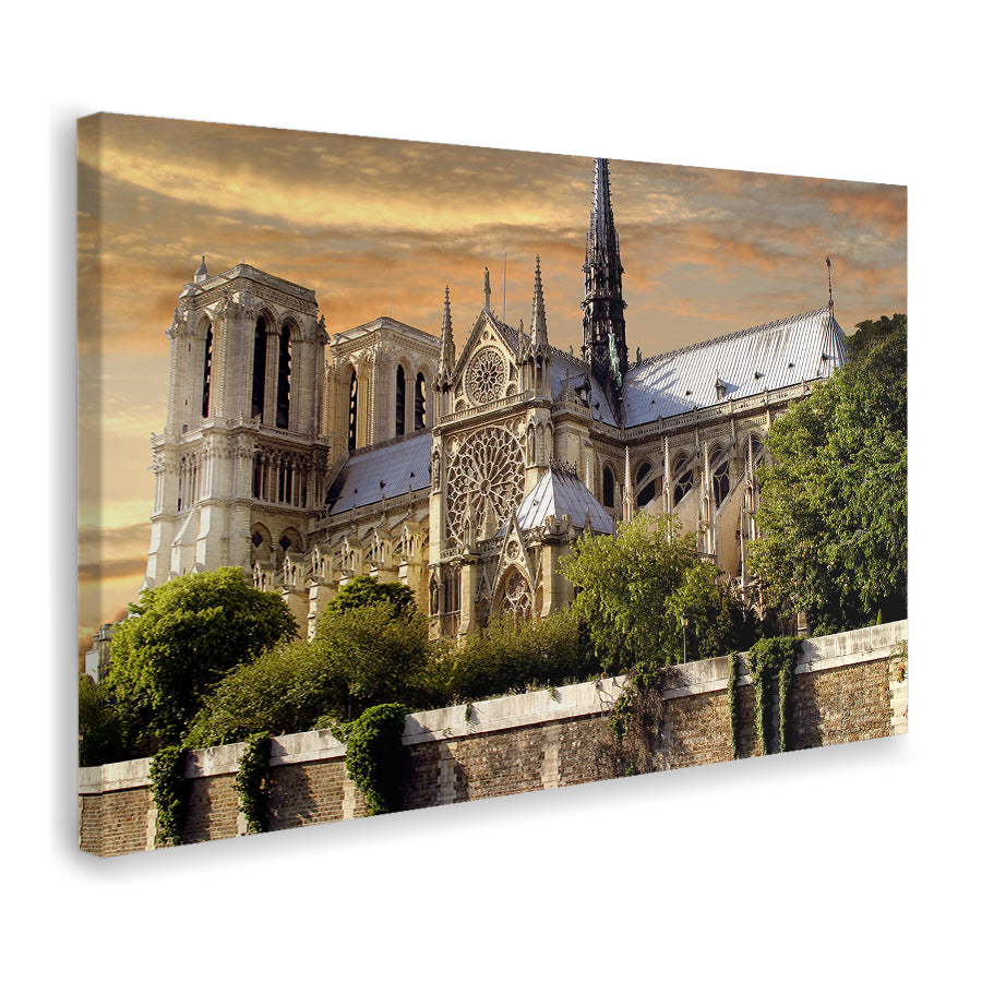 Notre Dame Cathedral Canvas Wall Art - Canvas Prints, Prints for Sale, Canvas Painting, Canvas On Sale
