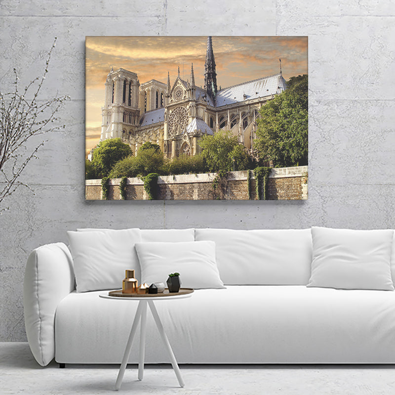 Notre Dame Cathedral Canvas Wall Art - Canvas Prints, Prints for Sale, Canvas Painting, Canvas On Sale