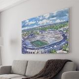 Notre Dame Fighting Irish Notre Dame Stadium Watercolor, Sport Art Prints Fan Gift, Canvas Prints Wall Art Decor