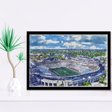Notre Dame Fighting Irish Notre Dame Stadium Watercolor, Sport Prints Fan Gift, Framed Art Prints Wall Art Decor