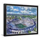 Notre Dame Fighting Irish Notre Dame Stadium Watercolor, Sport Prints Fan Gift, Framed Art Prints Wall Art Decor