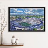 Notre Dame Fighting Irish Notre Dame Stadium Watercolor, Sport Art Prints Fan Gift, Framed Canvas Prints Wall Art Decor