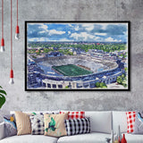 Notre Dame Fighting Irish Notre Dame Stadium Watercolor, Sport Prints Fan Gift, Framed Art Prints Wall Art Decor