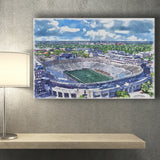 Notre Dame Fighting Irish Notre Dame Stadium Watercolor, Sport Art Prints Fan Gift, Canvas Prints Wall Art Decor