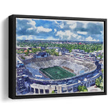 Notre Dame Fighting Irish Notre Dame Stadium Watercolor, Sport Art Prints Fan Gift, Framed Canvas Prints Wall Art Decor