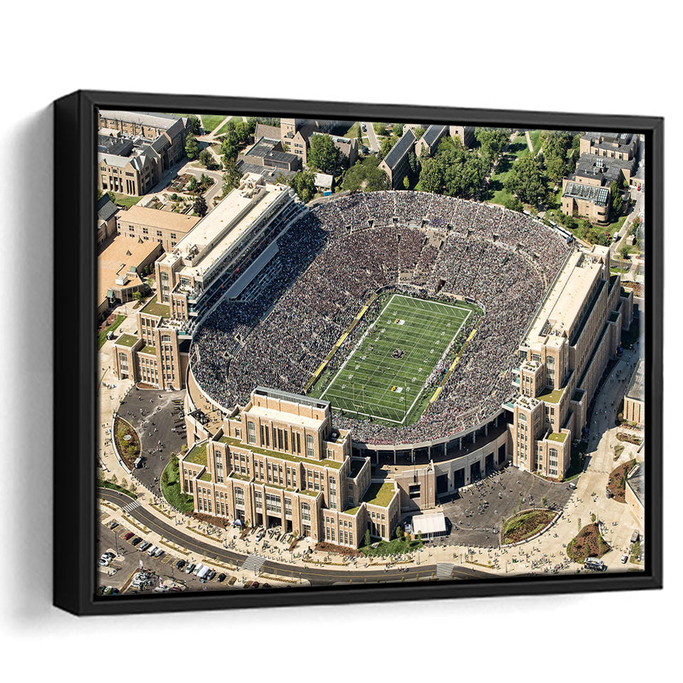 Notre Dame Football Stadium, Stadium Canvas, Sport Art, Gift for him, Framed Canvas Prints Wall Art Decor, Framed Picture