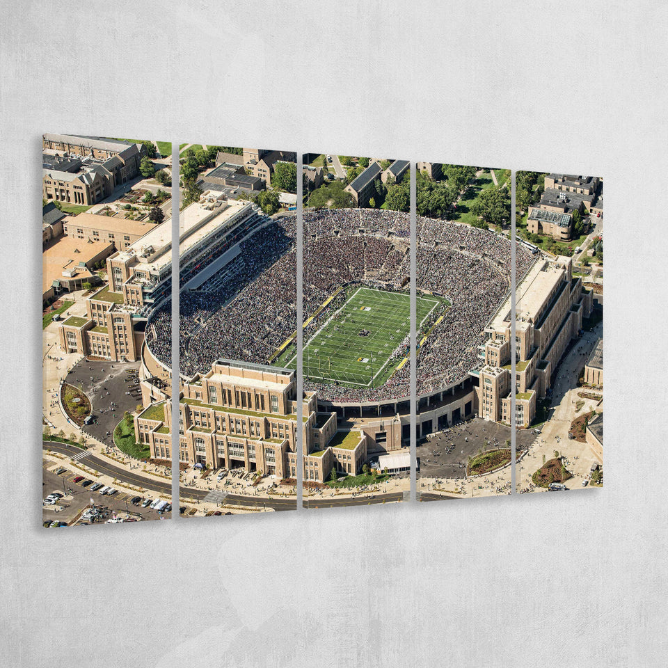 Notre Dame Football Stadium, Stadium Canvas, Sport Art, Gift for him, Multi Panels B, Canvas Prints Wall Art Decor