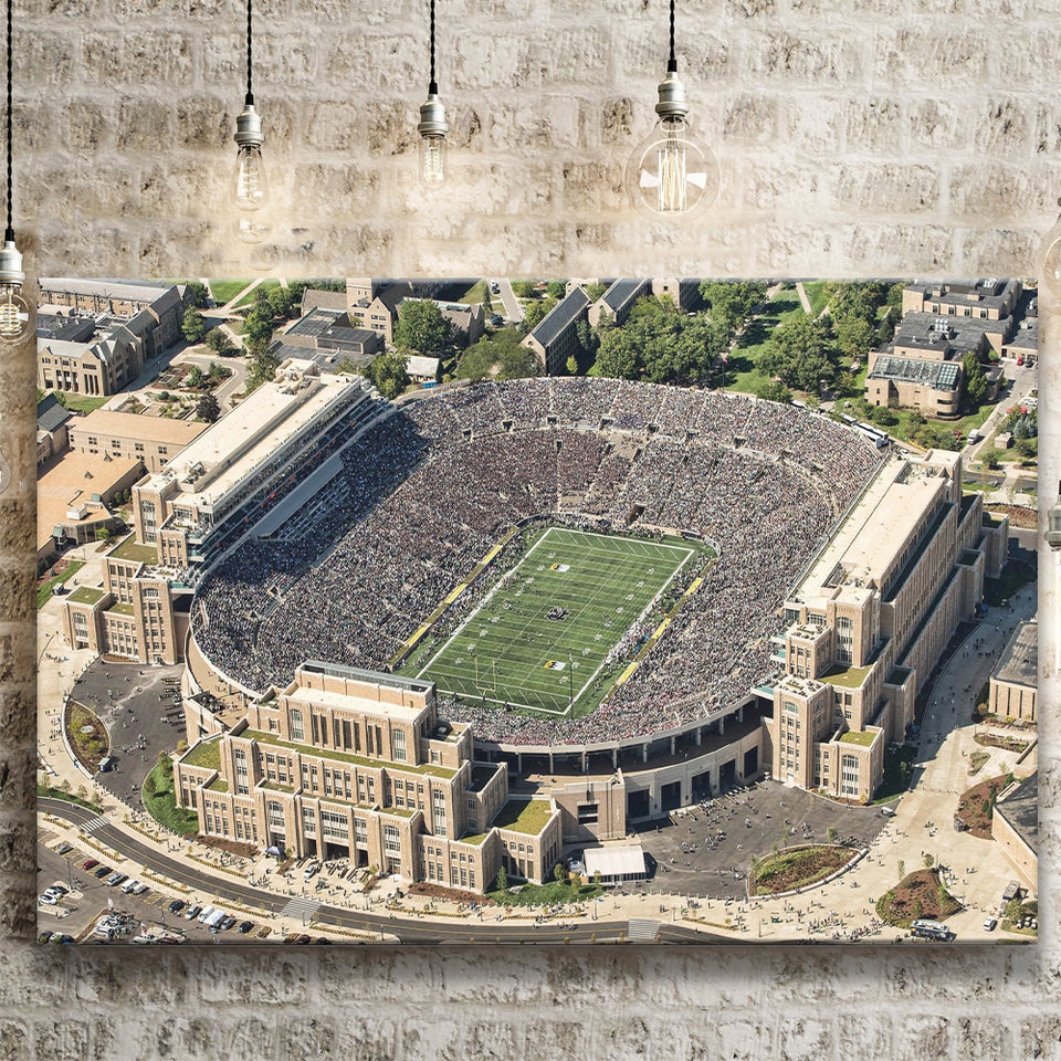 Notre Dame Football Stadium, Stadium Canvas, Sport Art, Gift for him, Fan Gift, Canvas Prints Wall Art Decor