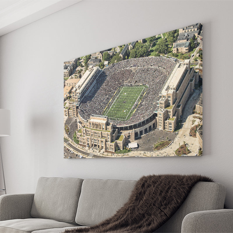 Notre Dame Football Stadium, Stadium Canvas, Sport Art, Gift for him, Fan Gift, Canvas Prints Wall Art Decor