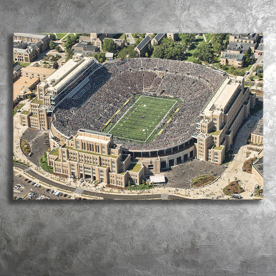 Notre Dame Football Stadium, Stadium Canvas, Sport Art, Gift for him, Fan Gift, Canvas Prints Wall Art Decor