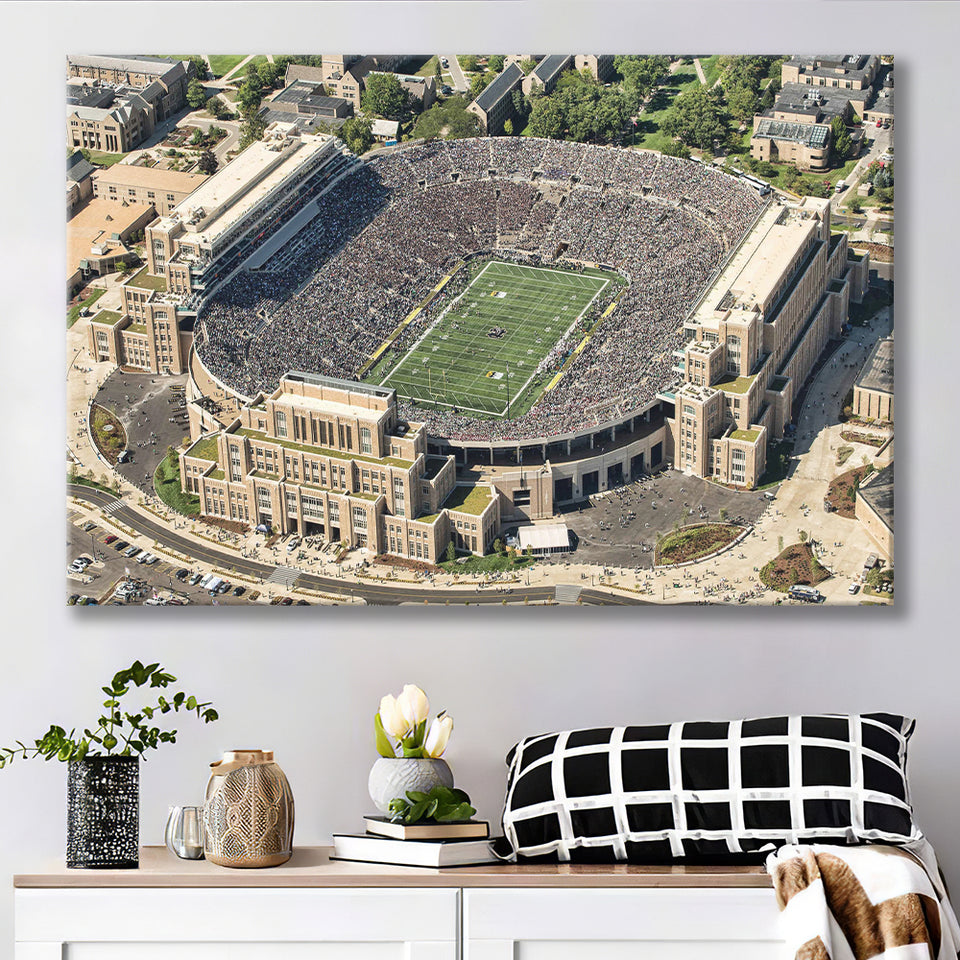 Notre Dame Football Stadium, Stadium Canvas, Sport Art, Gift for him, Fan Gift, Canvas Prints Wall Art Decor
