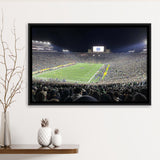 Notre Dame Stadium Framed Canvas Prints Notre Dame Fighting Irish,Sport Stadium Art Prints, Fan Gift