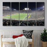 Notre Dame Stadium Canvas Prints Notre Dame Fighting Irish,Multi Panels B,Sport Stadium Art Prints, Fan Gift