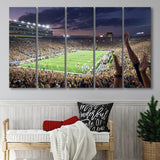 Notre Dame Stadium, Stadium Canvas, Sport Art, Gift for him, Multi Panels B, Canvas Prints Wall Art Decor