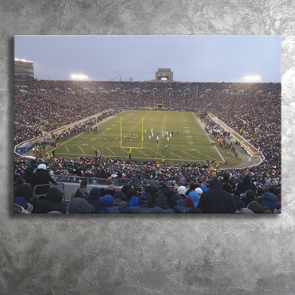 Notre Dame Stadium Wall Art American Football Stadium,Sport Stadium Art Prints, Fan Gift, Wall Decor