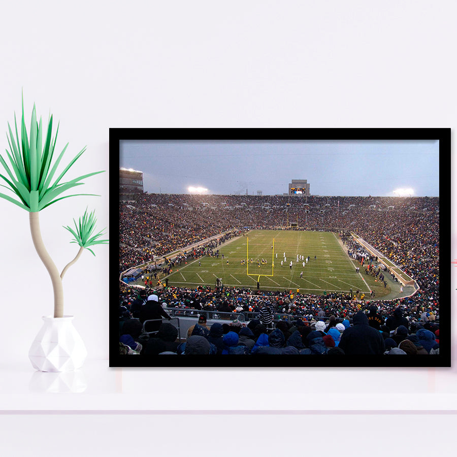 Notre Dame Stadium Wall Art American Football Stadium,Sport Stadium Art Prints, Fan Gift, Wall Decor