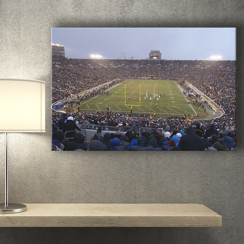 Notre Dame Stadium Wall Art American Football Stadium,Sport Stadium Art Prints, Fan Gift, Wall Decor