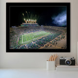 Notre Dame Students, Stadium Canvas, Sport Art, Gift for him, Framed Art Prints Wall Art Decor, Framed Picture