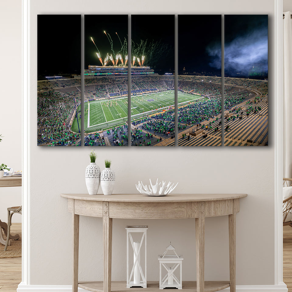 Notre Dame Students, Stadium Canvas, Sport Art, Gift for him, Multi Panels B, Canvas Prints Wall Art Decor