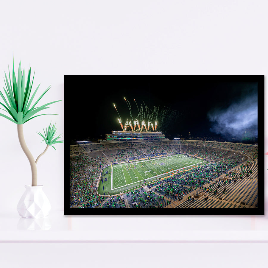 Notre Dame Students, Stadium Canvas, Sport Art, Gift for him, Framed Art Prints Wall Art Decor, Framed Picture