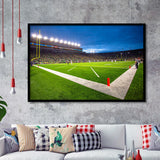 Notredame Stadium, Stadium Canvas, Sport Art, Gift for him, Framed Art Prints Wall Art Decor, Framed Picture