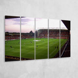 Nottingham Forest Stadium Canvas Prints City Ground Wall Art Football,Multi Panels B,Sport Stadium Art Prints, Fan Gift