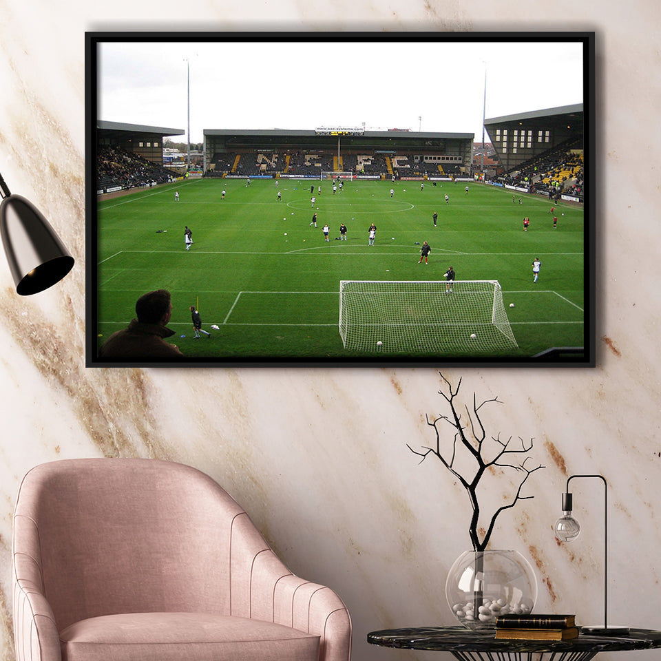 Notts County Wall Art Meadow Lane Stadium Framed Canvas Prints Football,Sport Stadium Art Prints, Fan Gift