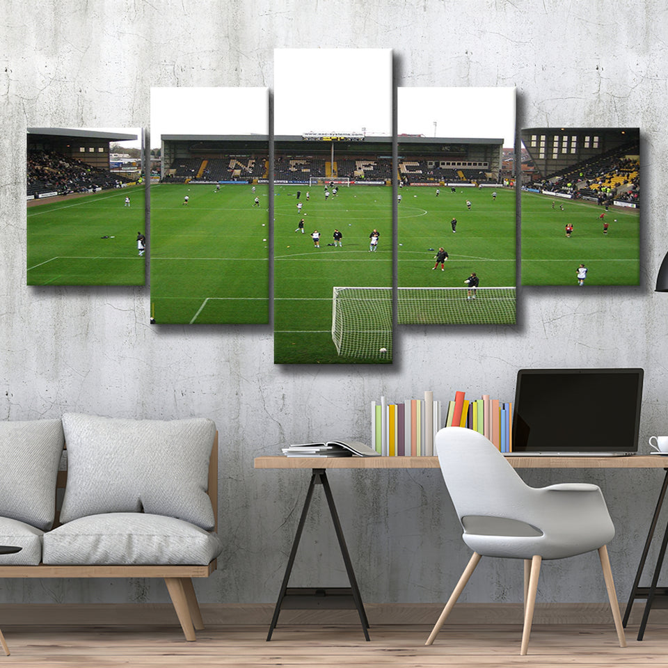 Notts County Wall Art Meadow Lane Stadium Canvas Prints Football,Multi Panels,Sport Stadium Art Prints, Fan Gift