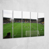 Notts County Wall Art Meadow Lane Stadium Canvas Prints Football,Multi Panels B,Sport Stadium Art Prints, Fan Gift