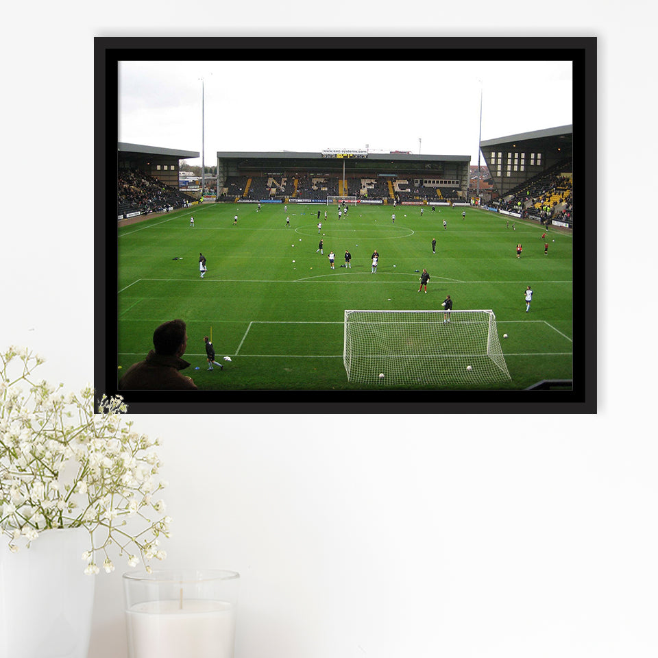Notts County Wall Art Meadow Lane Stadium Framed Canvas Prints Football,Sport Stadium Art Prints, Fan Gift